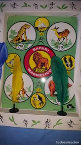 Juguetes antiguos: Juego tiro diana Safari magnético de Rima Inovac nuevo con instrucciones años 60